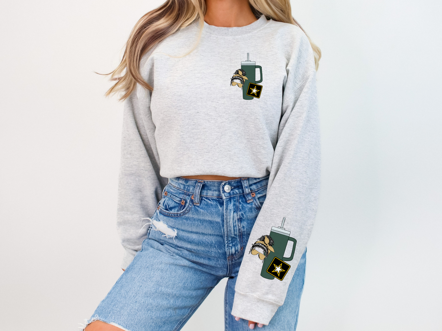 Army Wife Bougie Pocket-Sleeve DTF Transfer - TED1130