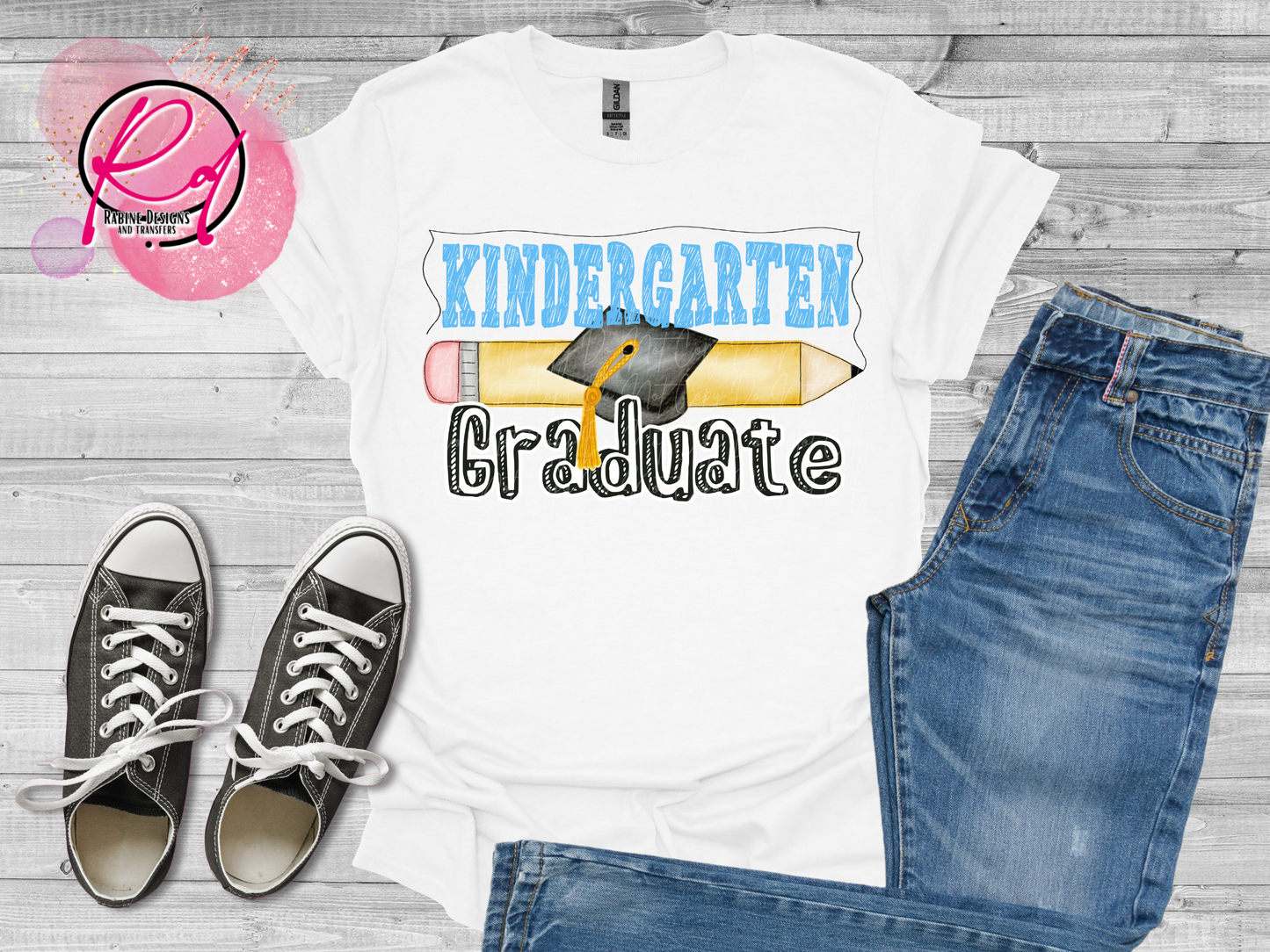 Blue Kindergarten Grade Graduate Shirt