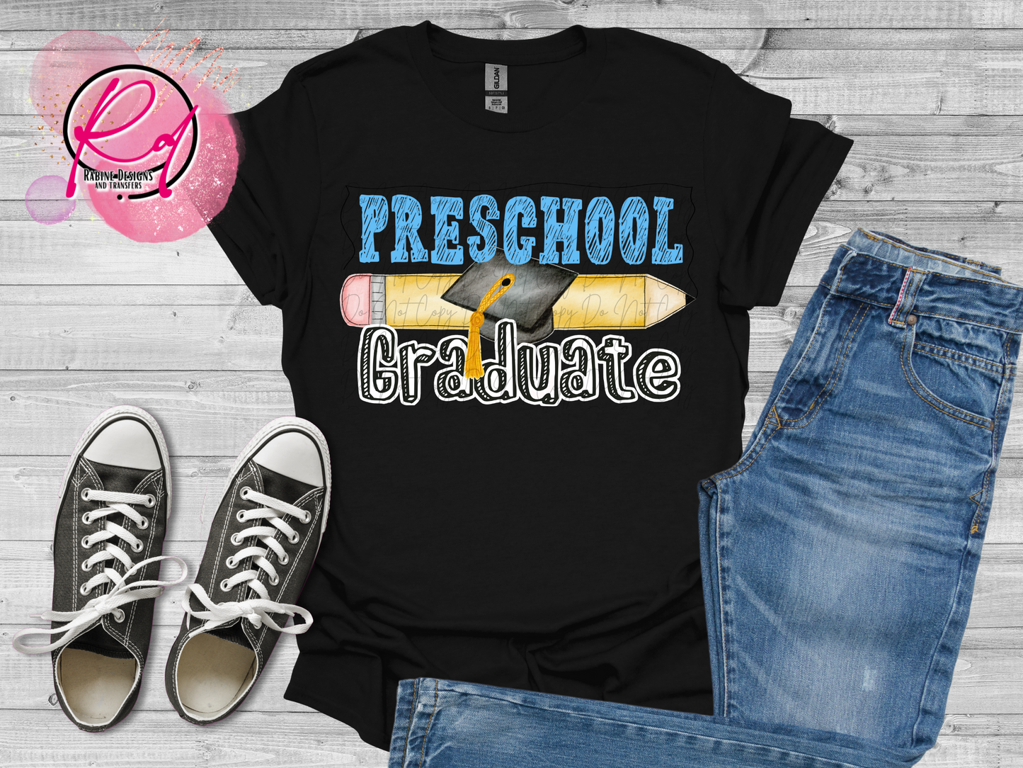 Blue Preschool Grade Graduate Shirt