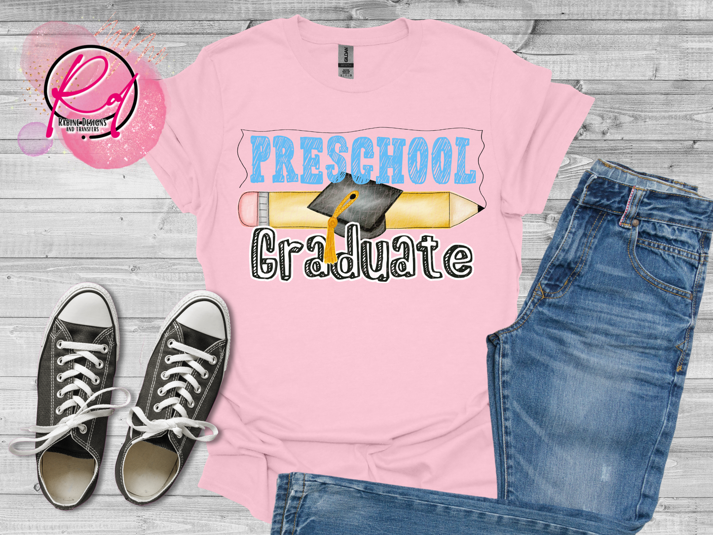 Blue Preschool Grade Graduate Shirt