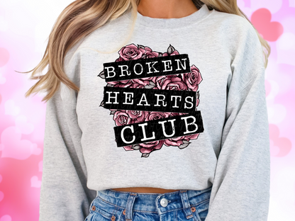 Broken Hearts Club Valentine's Day Sweatshirt