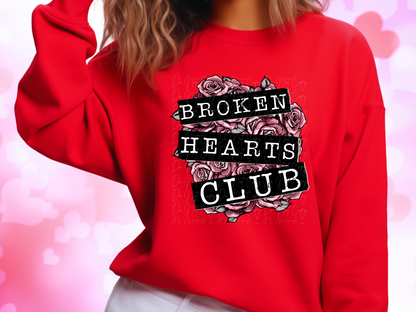 Broken Hearts Club Valentine's Day Sweatshirt