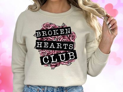 Broken Hearts Club Valentine's Day Sweatshirt