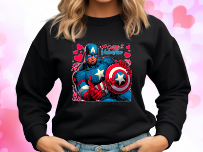 Captain America Valentine's Day Sweatshirt