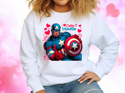 Captain America Valentine's Day Sweatshirt
