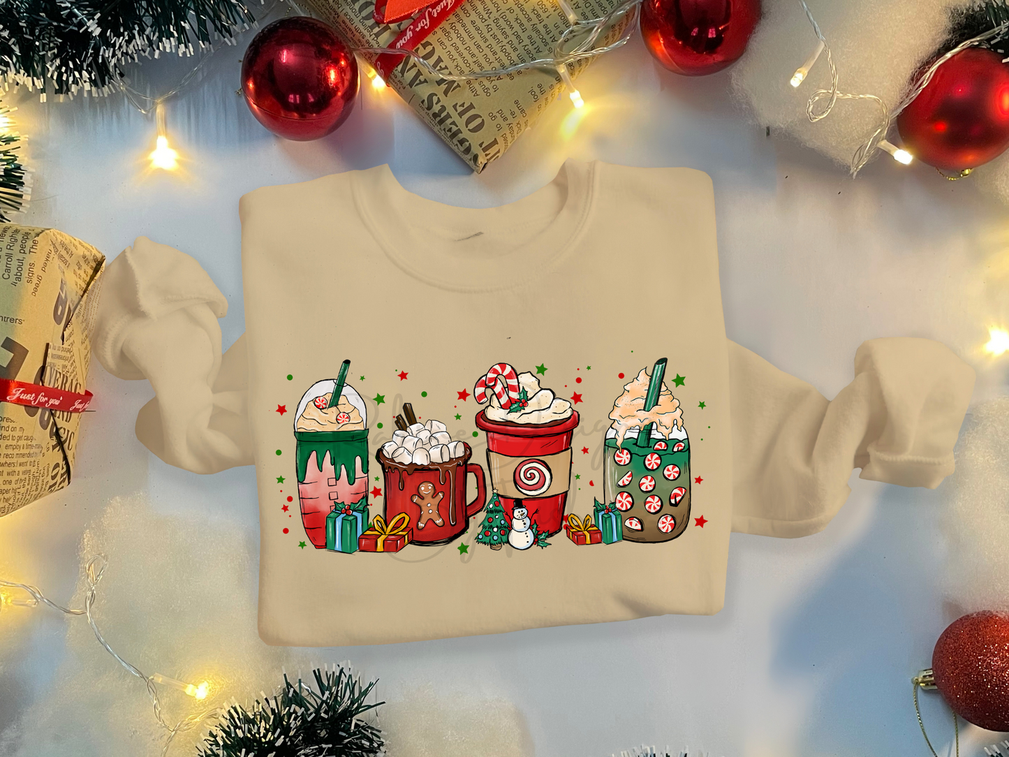 Christmas Candy Canes Sweatshirt