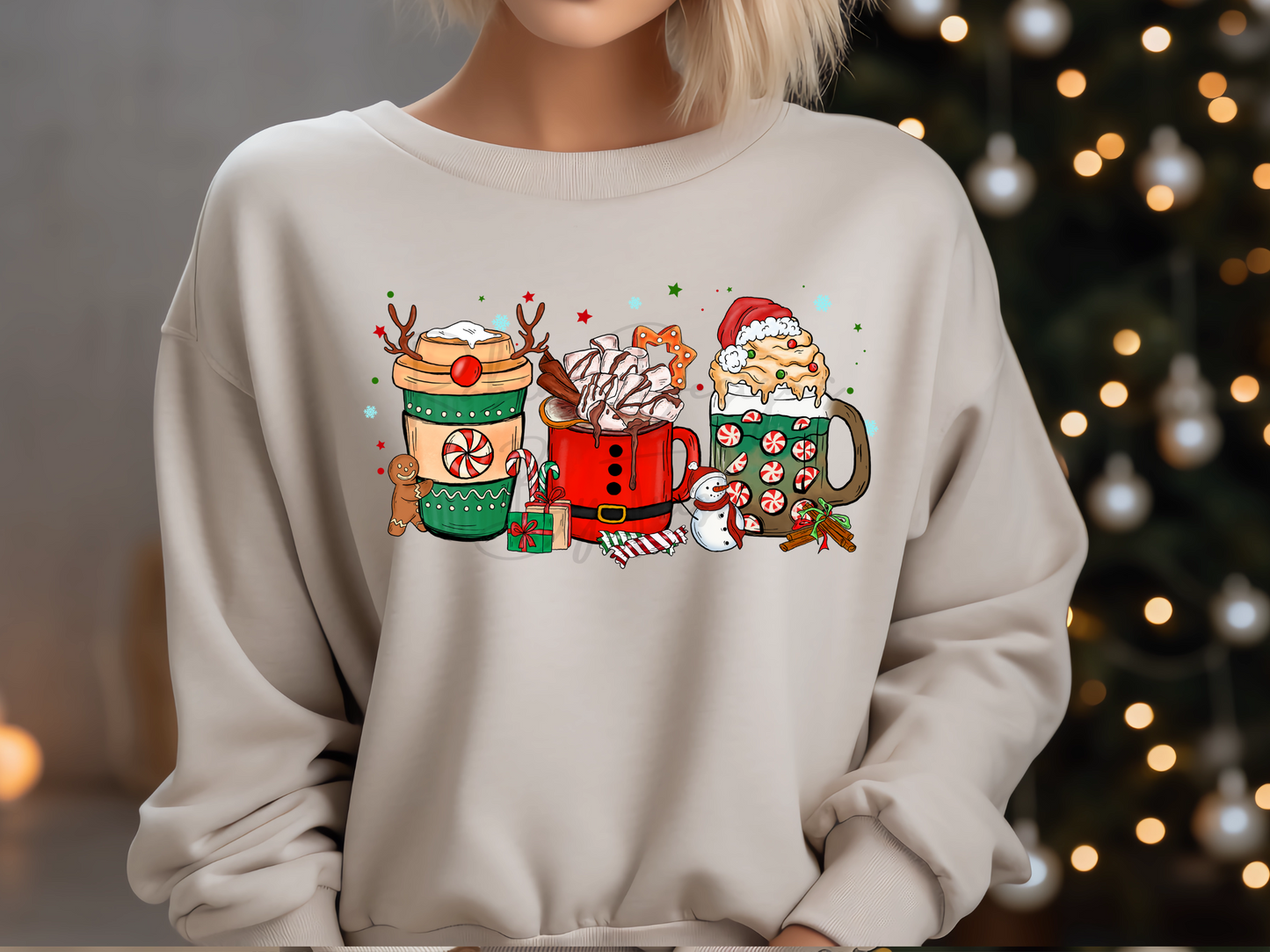 Christmas Santa Coffee Sweatshirt
