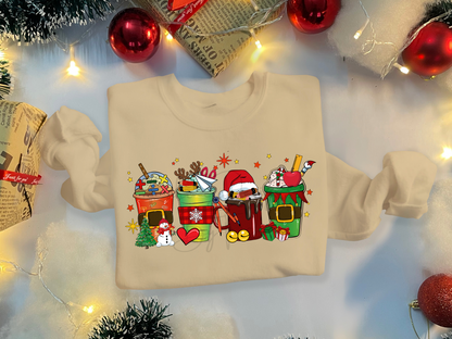 Christmas Teacher Drinks Sweatshirt