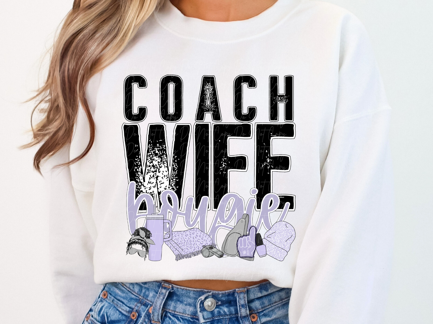 Coach Wife Bougie DTF Transfer - TED1081