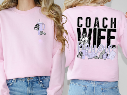 Coach Wife Bougie Pocket-Sleeve DTF Transfer - TED1082