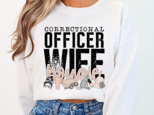 Correctional Officer Wife Bougie DTF Transfer - TED1091