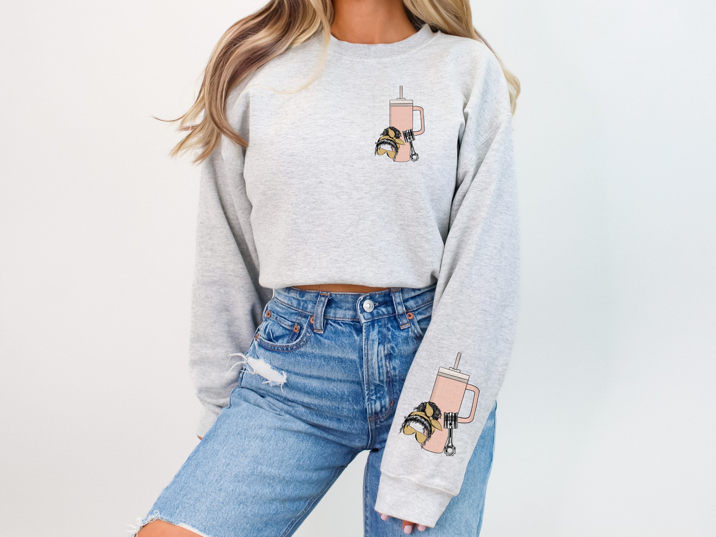Diesel Mechanic Wife Bougie Pocket-Sleeve DTF Transfer - TED1094