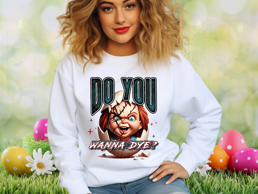 Easter Horror Do You Wanna Dye Chucky DTF Transfer - KPI1298