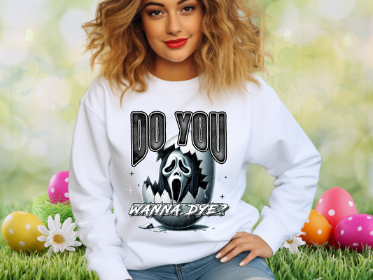 Easter Horror Do You Wanna Dye Ghostface DTF Transfer - KPI1303