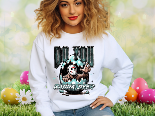 Easter Horror Do You Wanna Dye Jason DTF Transfer - KPI1300