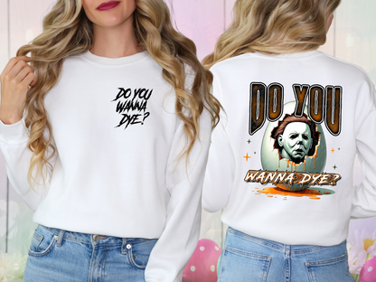 Easter Horror Do You Wanna Dye Michael Myers DTF Transfer - KPI1301