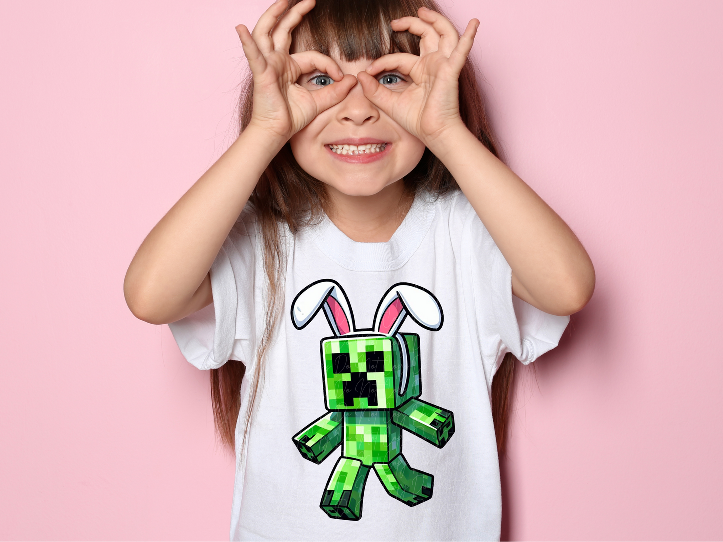 Minecraft Pink Easter DTF Transfer - KPI1329