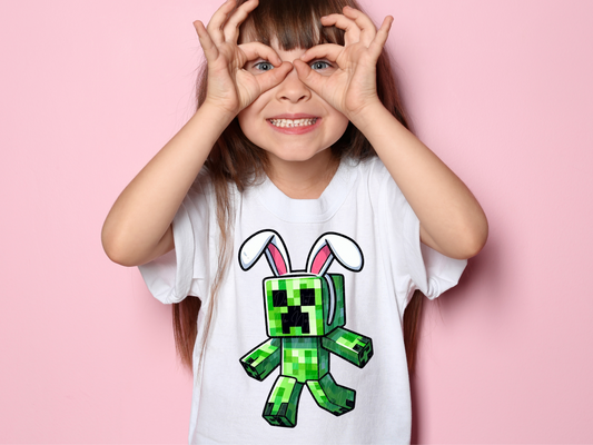 Minecraft Pink Easter DTF Transfer - KPI1329