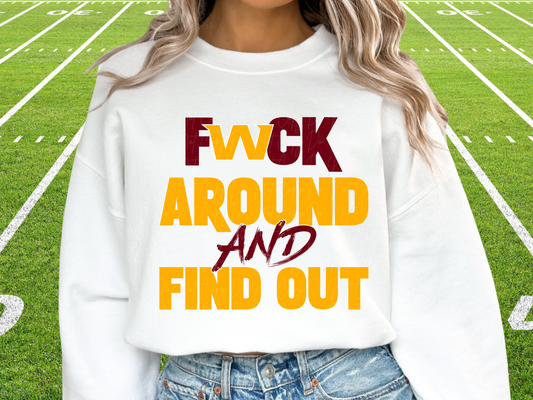 Washington Commanders F Around and Find Out FAAFO Pro Football DTF Transfer - KPI1092