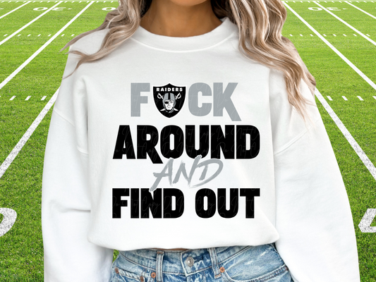 Las Vegas Raiders F Around and Find Out FAAFO Pro Football DTF Transfer - KPI1104