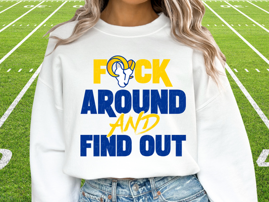 Los Angeles Rams F Around and Find Out FAAFO Pro Football DTF Transfer - KPI1105