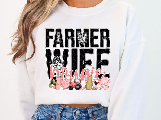 Farmer Wife Bougie DTF Transfer - TED1099