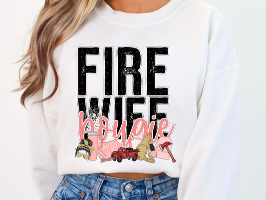Fire Wife Bougie DTF Transfer - TED1101