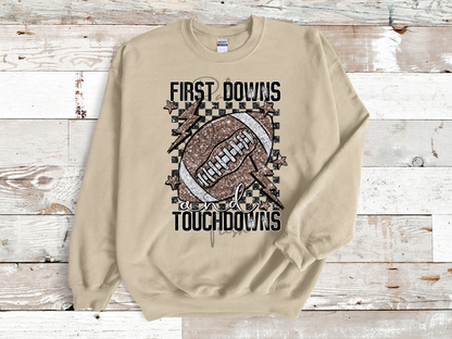 First Downs and Touchdowns Gameday Sweatshirt
