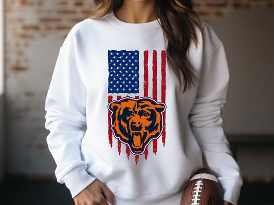 Chicago Bears Football USA Flag DTF Transfer - KPI1430