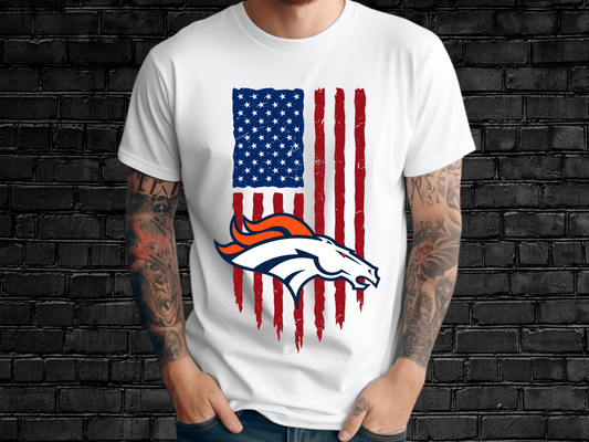Denver Broncos Football USA Flag DTF Transfer - KPI1436
