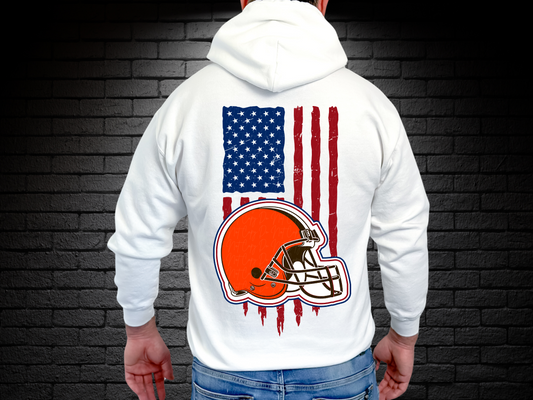Cleveland Browns Football USA Flag DTF Transfer - KPI1438