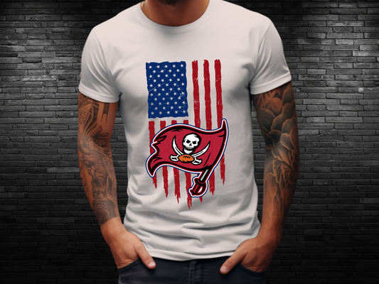 Tampa Bay Buccaneers Football USA Flag DTF Transfer - KPI1440