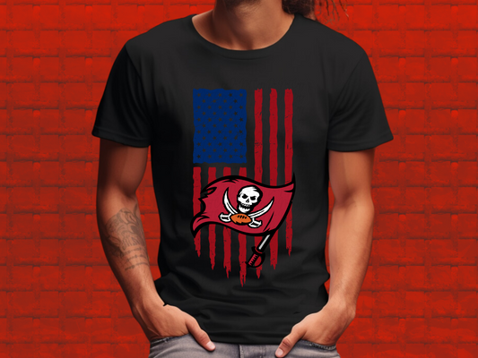 Tampa Bay Buccaneers Football USA Flag DTF Transfer - KPI1441