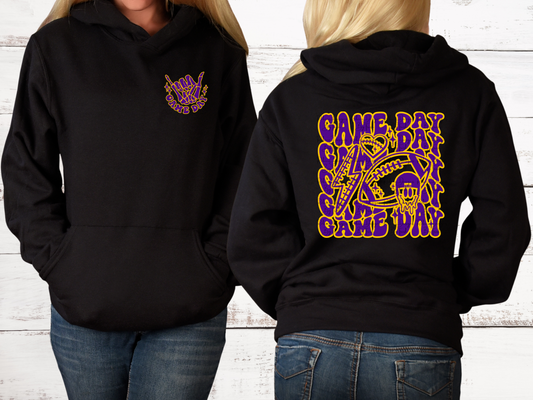 Custom Football GameDay Shaka Skeleton Sweatshirt