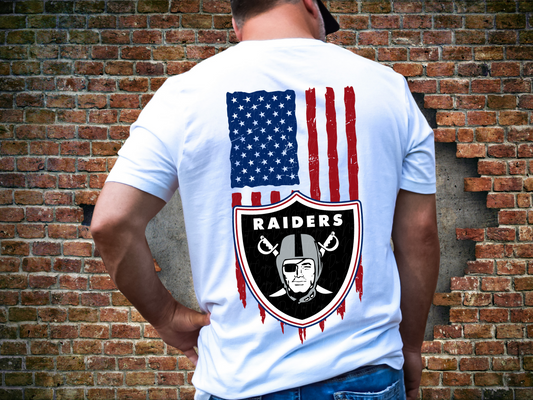 Las Vegas Raiders Football USA Flag DTF Transfer - KPI1474