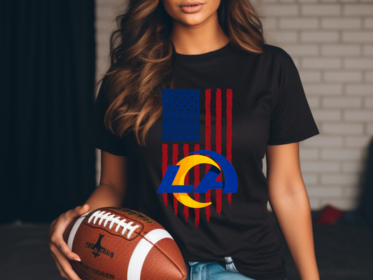 Los Angeles Rams Football USA Flag DTF Transfer - KPI1477