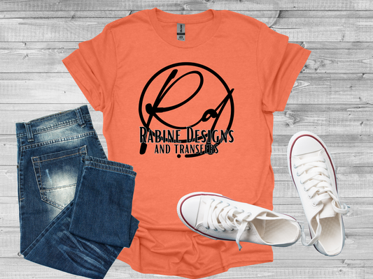 Adult Unisex Short Sleeve Shirt-Heather Orange