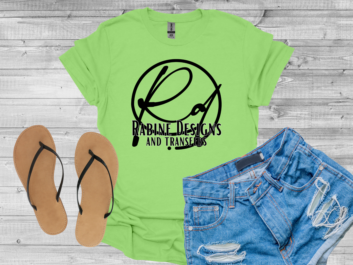Adult Unisex Short Sleeve Shirt-Lime Green