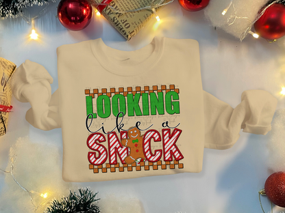 Gingerbread Looking Like A Snack Sweatshirt