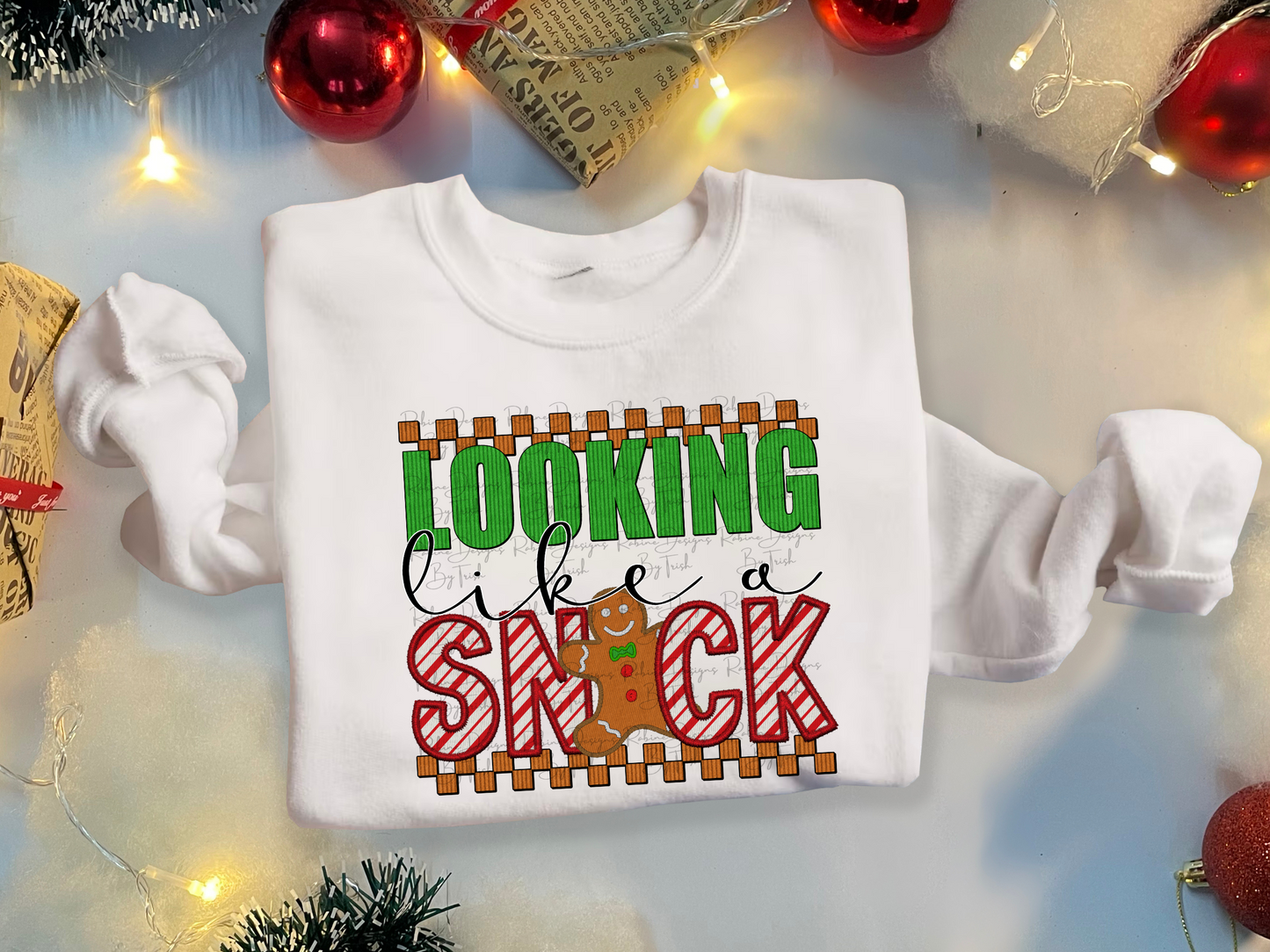 Gingerbread Looking Like A Snack Sweatshirt
