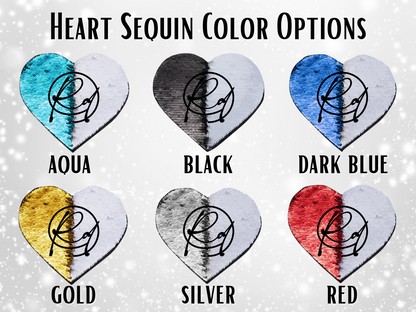 Custom Heart Shaped Sequin With Picture Shirt