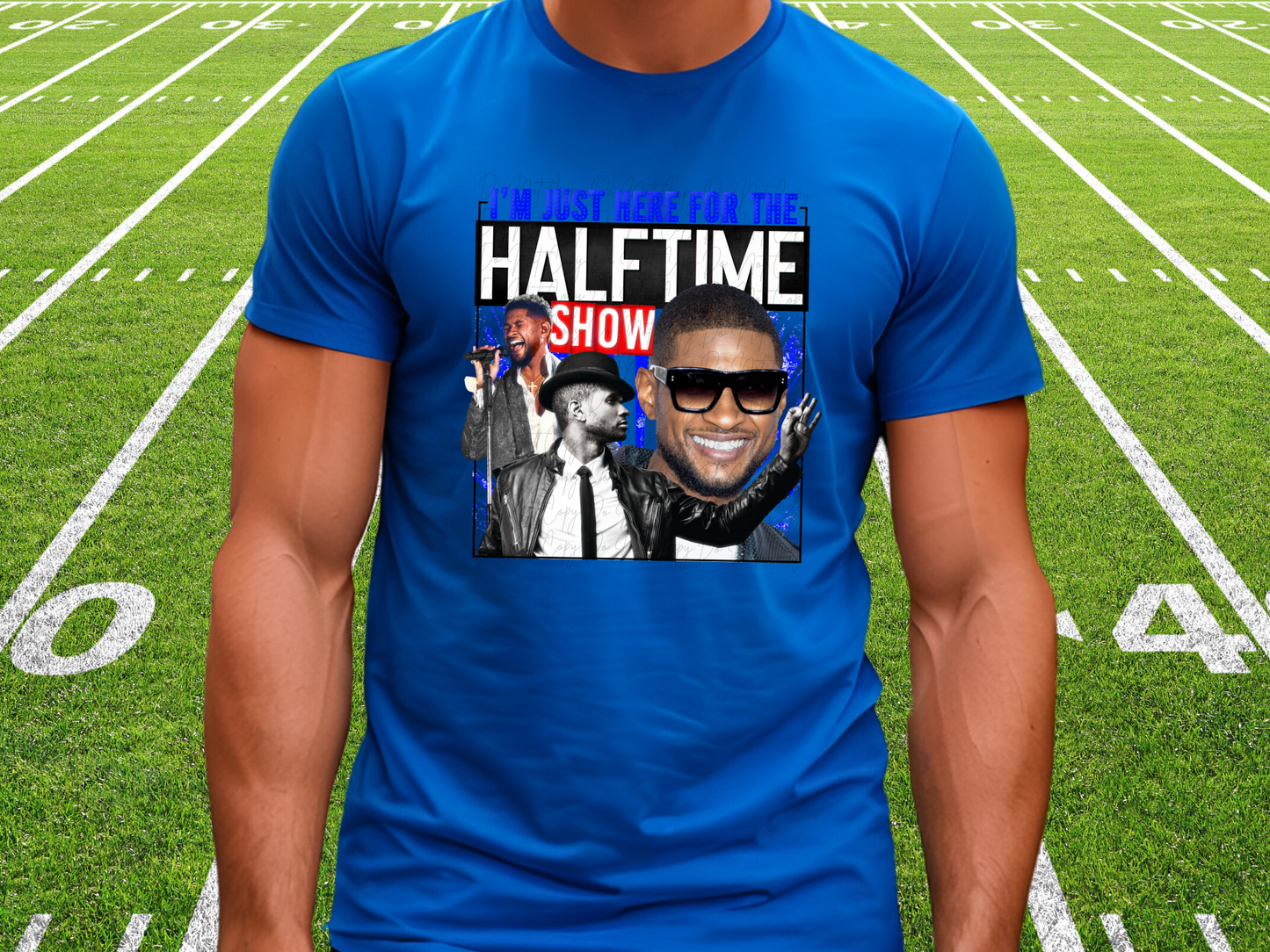 I'm Just Here For The Super Bowl Football Halftime Usher Show Shirt