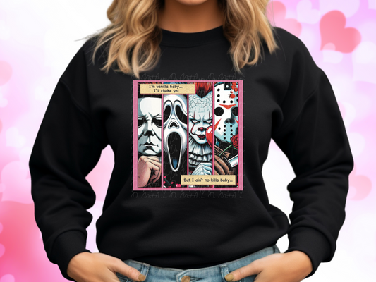 I'm Vanilla Baby But I Ain't No Killa Baby Valentine's Day Sweatshirt