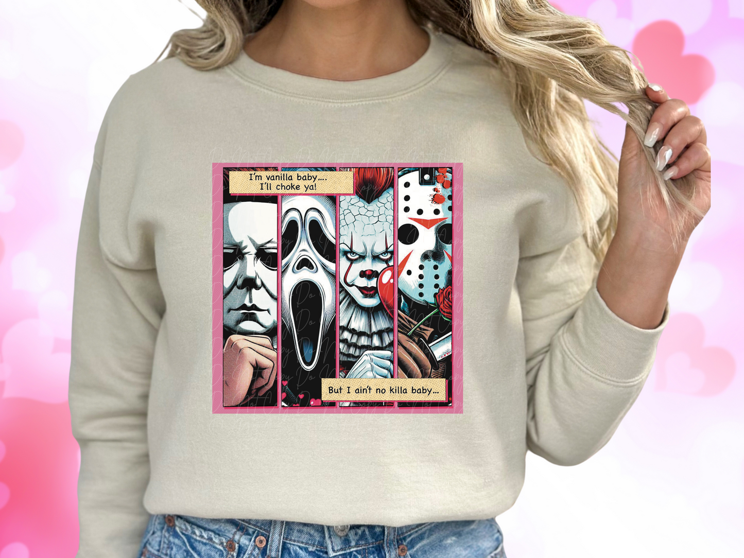 I'm Vanilla Baby But I Ain't No Killa Baby Valentine's Day Sweatshirt