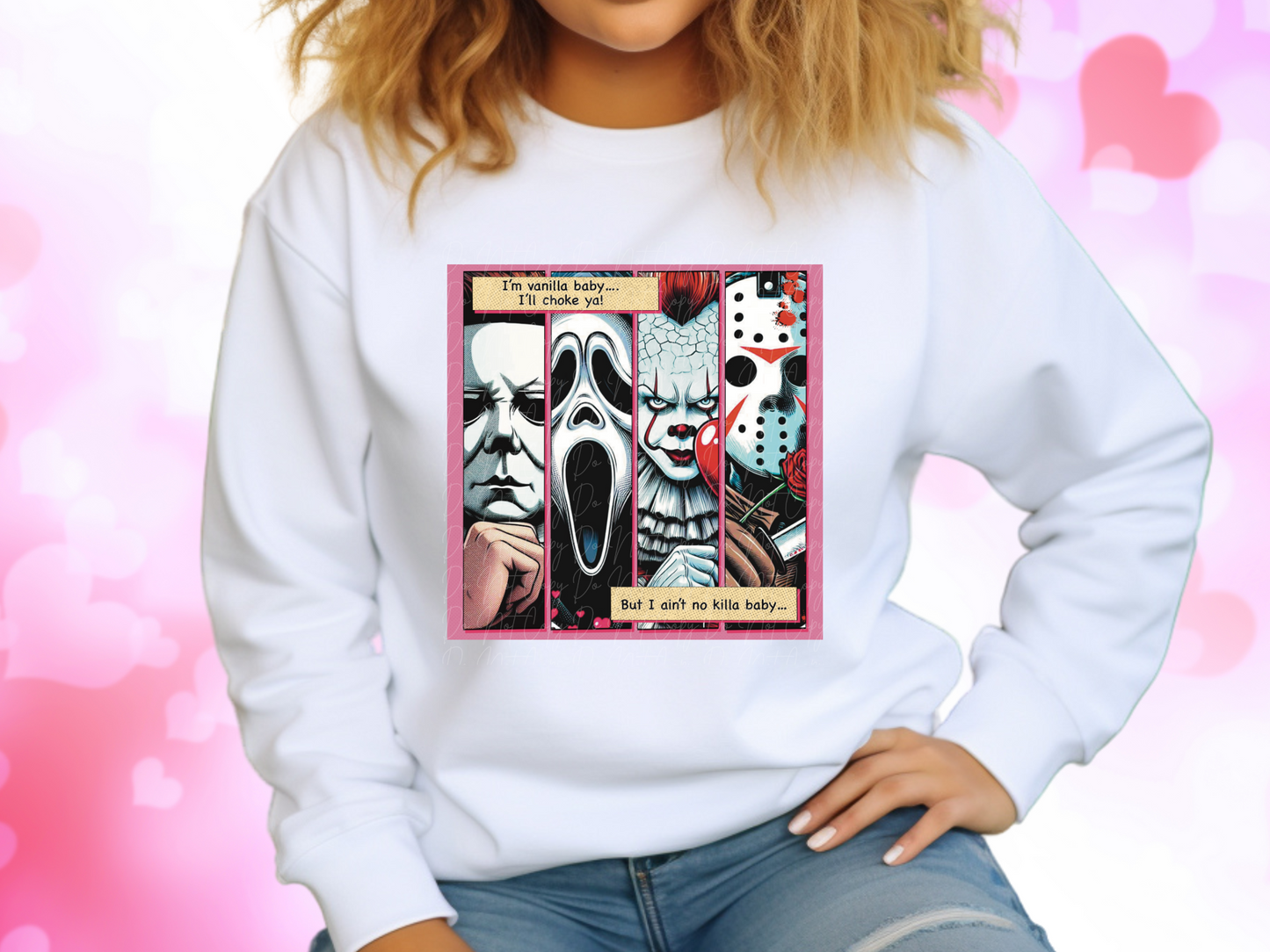I'm Vanilla Baby But I Ain't No Killa Baby Valentine's Day Sweatshirt