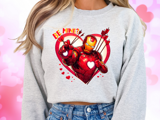 Be Mine Iron Man Valentine's Day Sweatshirt