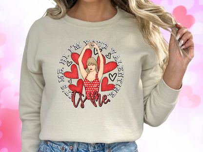 It's Me Hi I'm Your Valentine It's Me Valentine's Day Sweatshirt