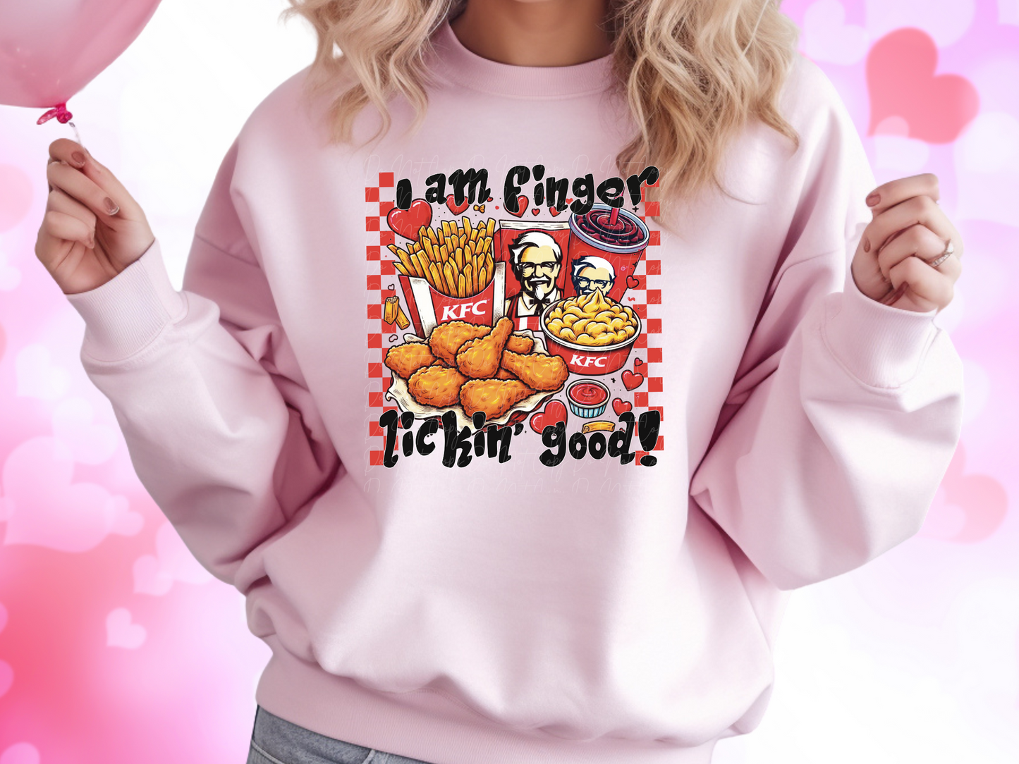 I Am Finger Lookin' Good KFC Valentine's Day Sweatshirt