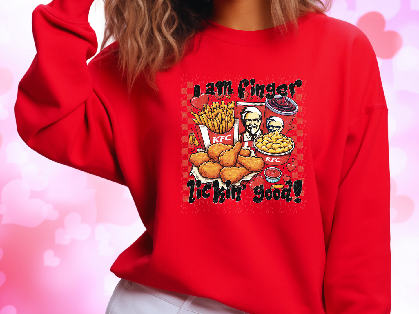 I Am Finger Lookin' Good KFC Valentine's Day Sweatshirt