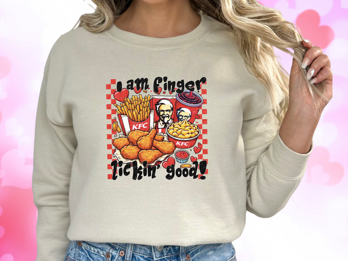 I Am Finger Lookin' Good KFC Valentine's Day Sweatshirt